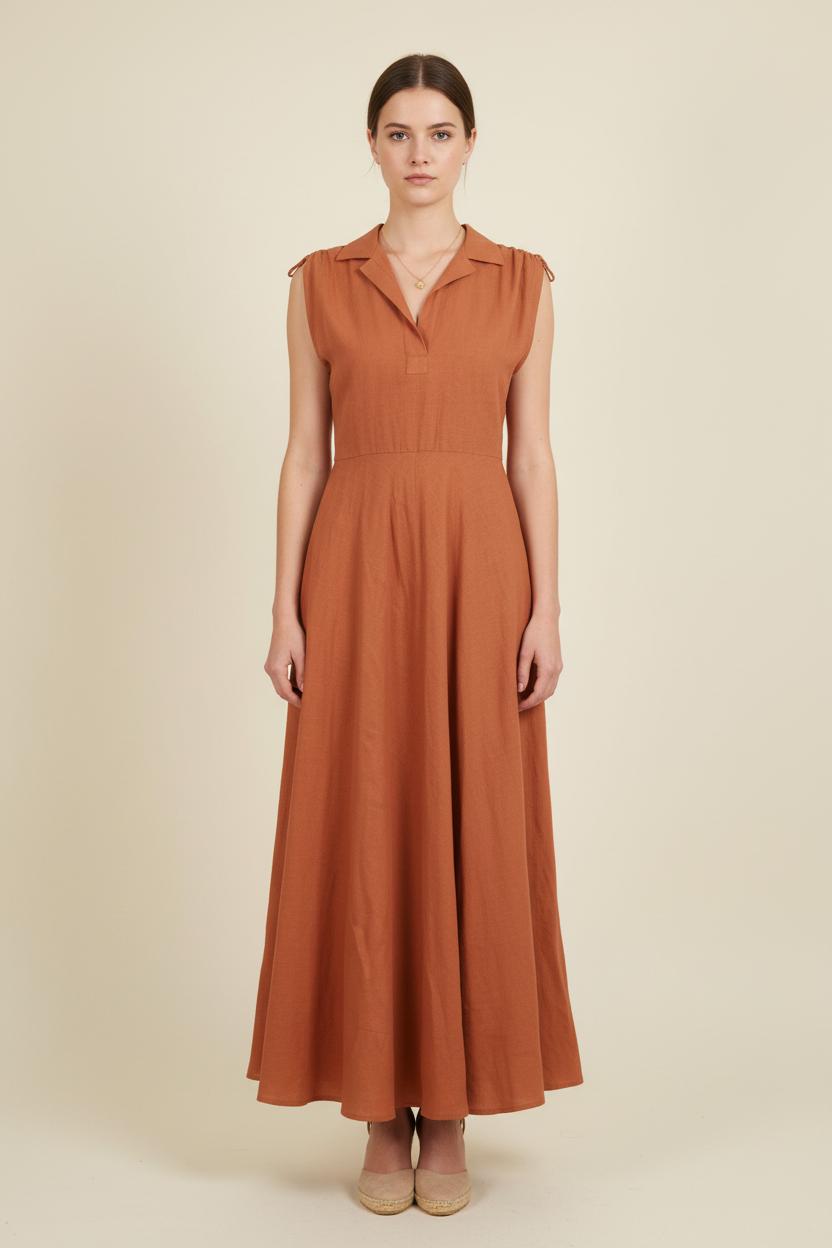 Robe Longue Marron - Taille S/36