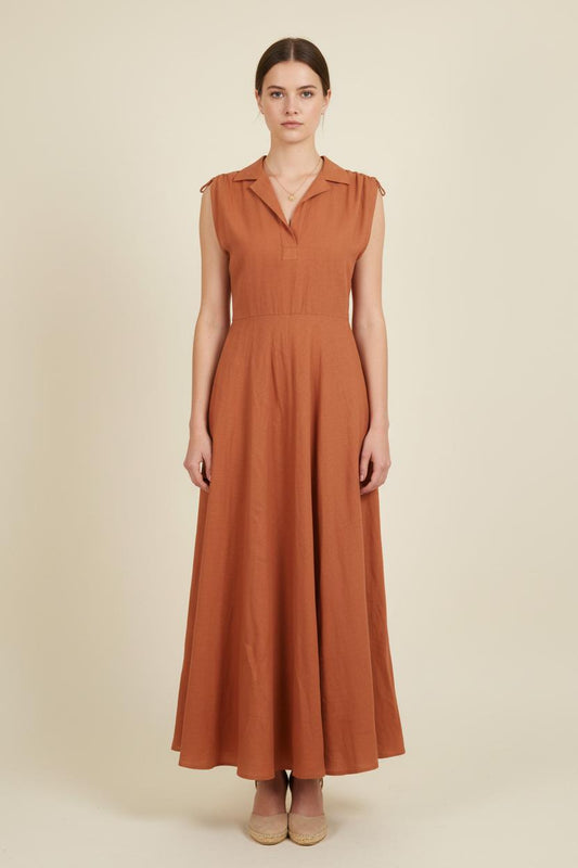 Robe Longue Marron - Taille S/36