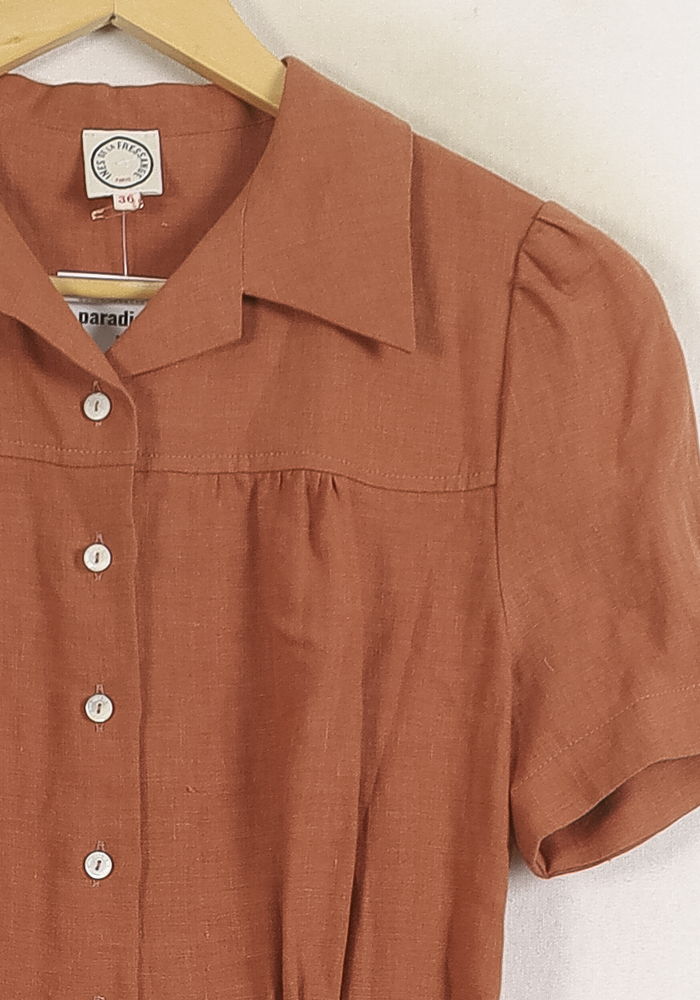 Robe Midi Marron - Taille S/36