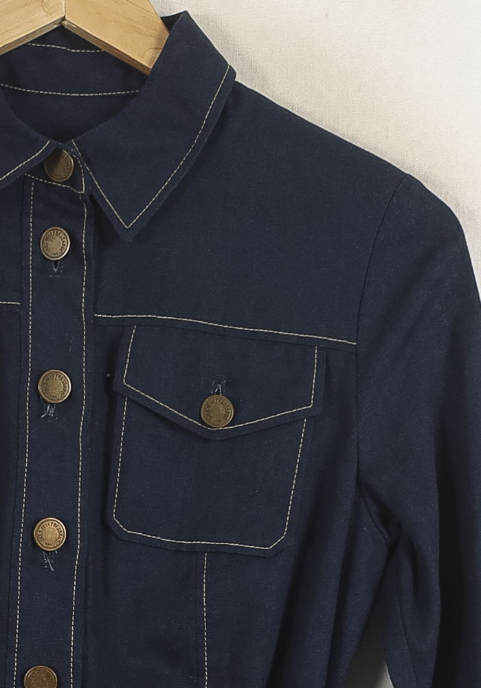 Robe Chemise Bleu - Taille S/36