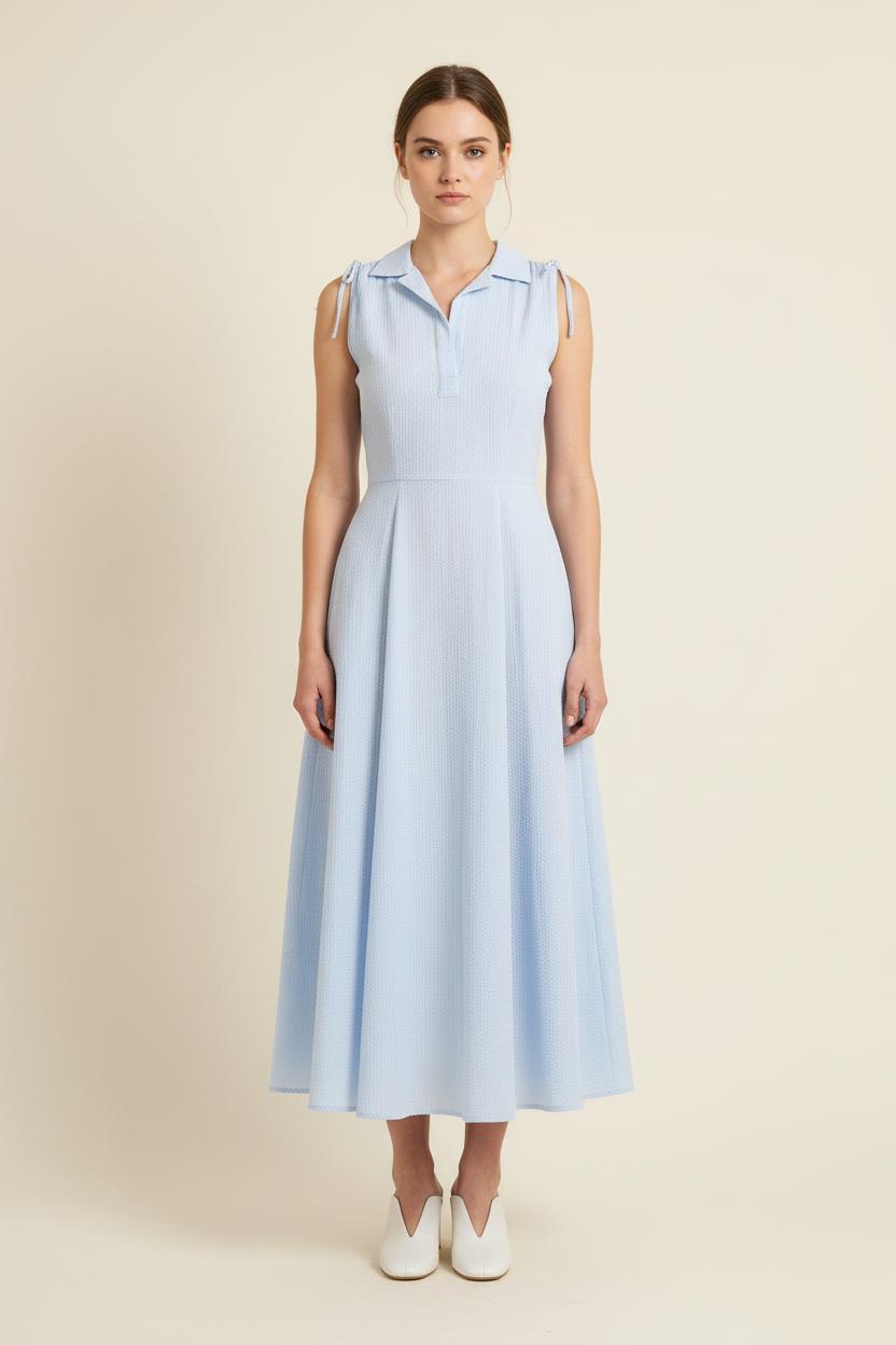 Robe Midi Bleue - Taille S/36