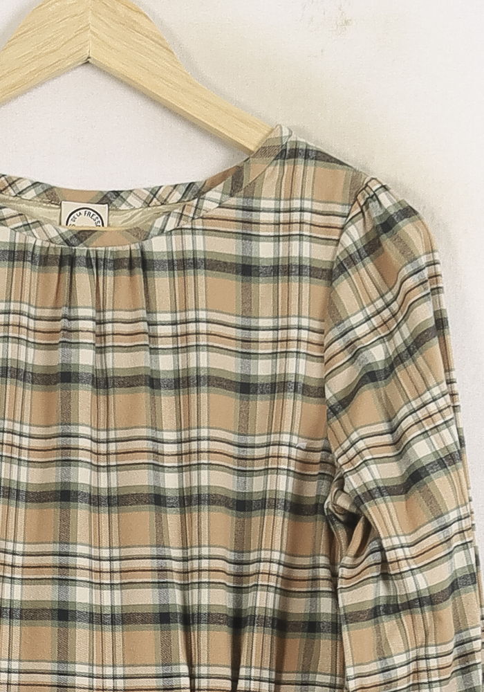 Robe Longue Marron et Beige - Taille S/36