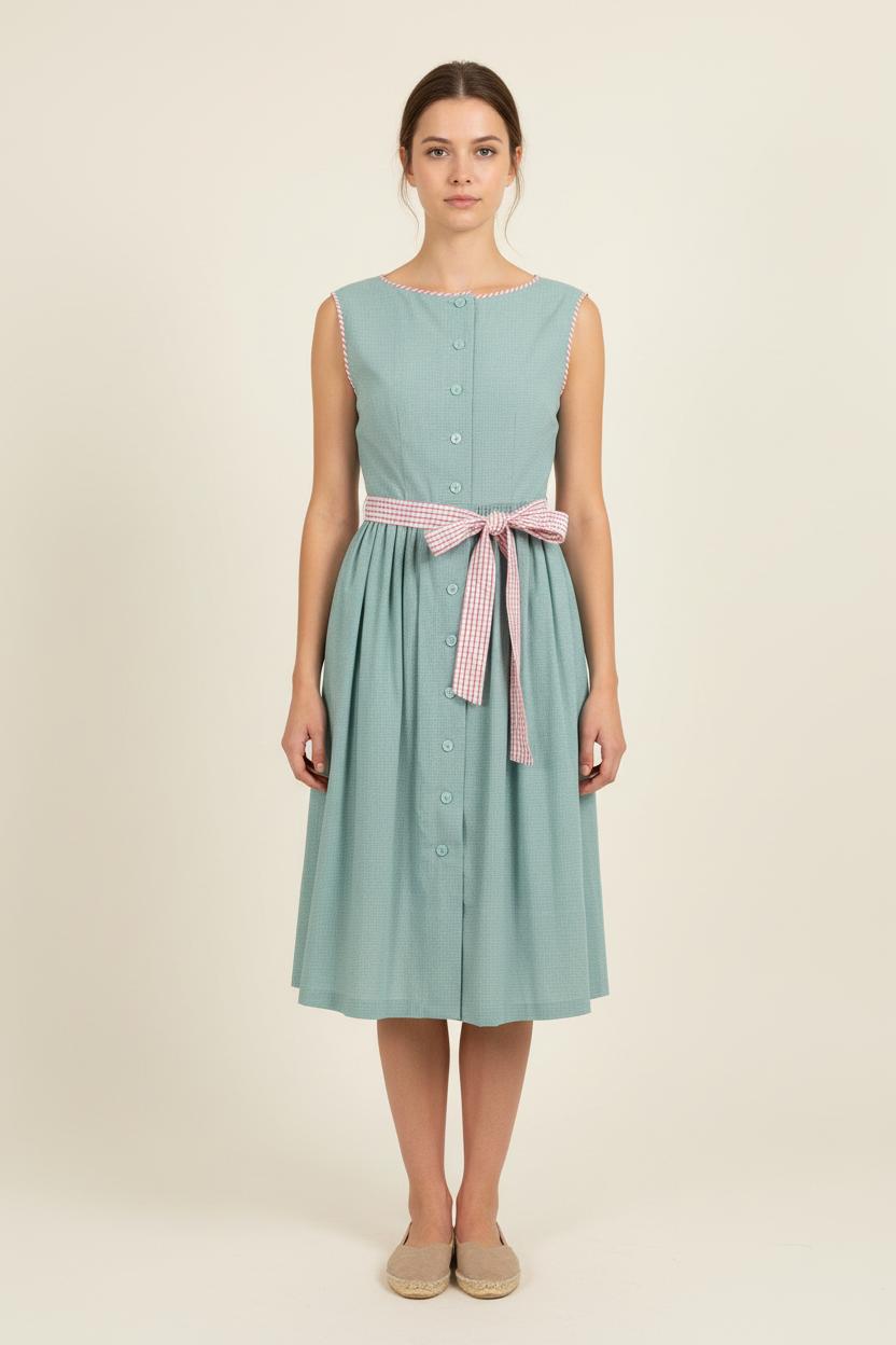 Robe Midi Verte - Taille S/36