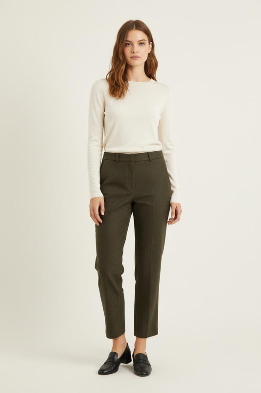 Pantalon Droit Vert - Taille S/36