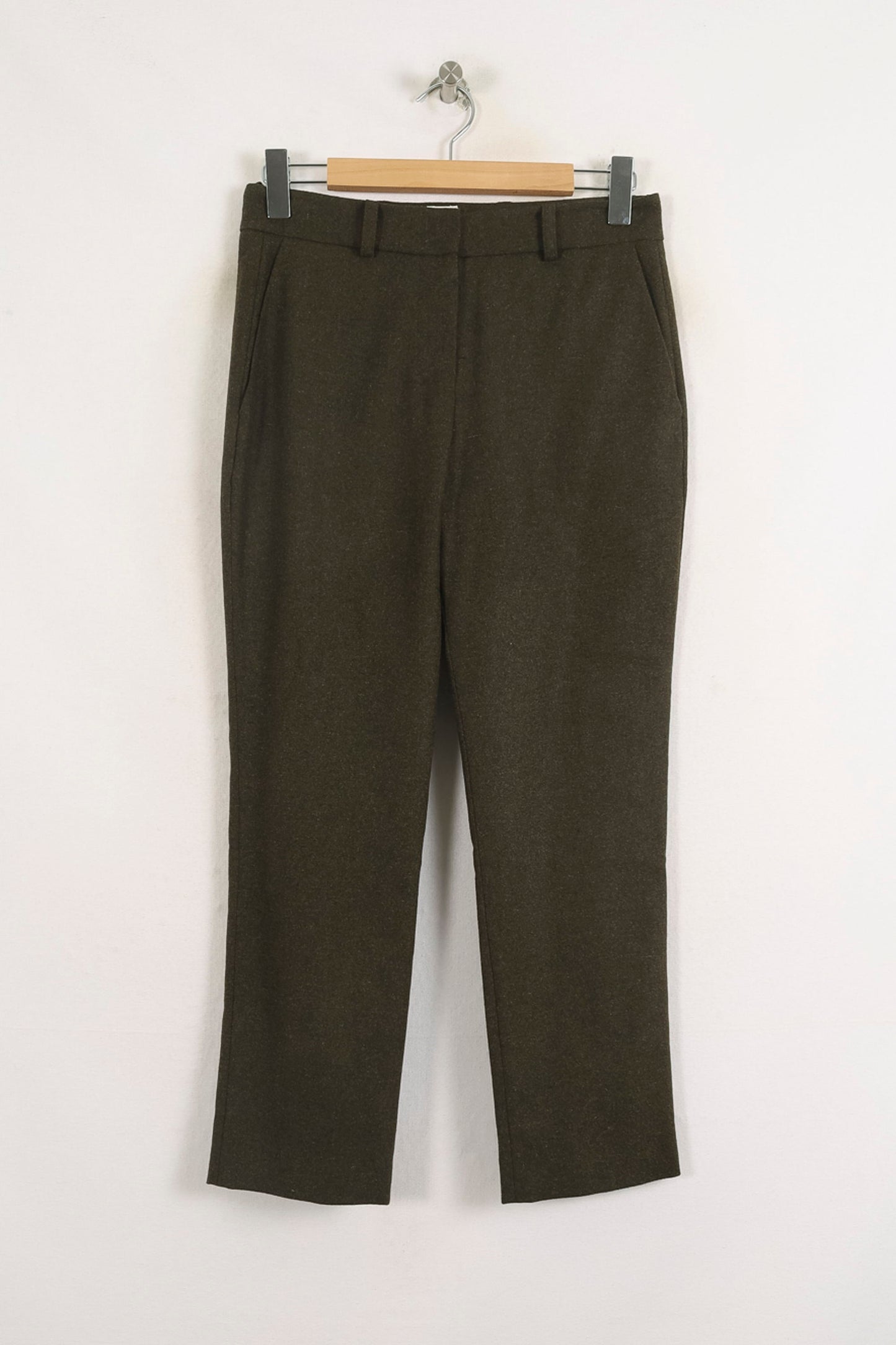 Pantalon Droit Vert - Taille S/36
