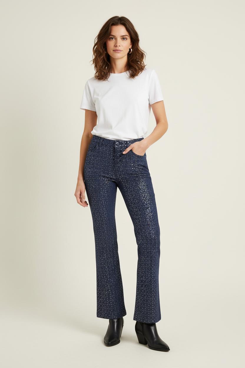 Pantalon Évasé Bleu - Taille S/36