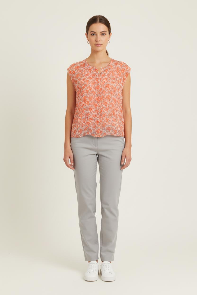 Blouse Rouge et Blanche - Taille S/36