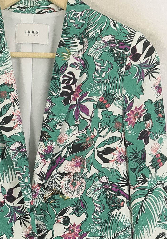 Blazer Vert et Blanc - Taille XS/34