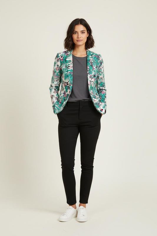 Blazer Vert et Blanc - Taille XS/34