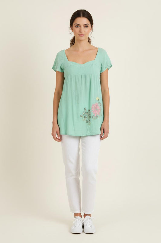 Blouse Verte - Taille L/40