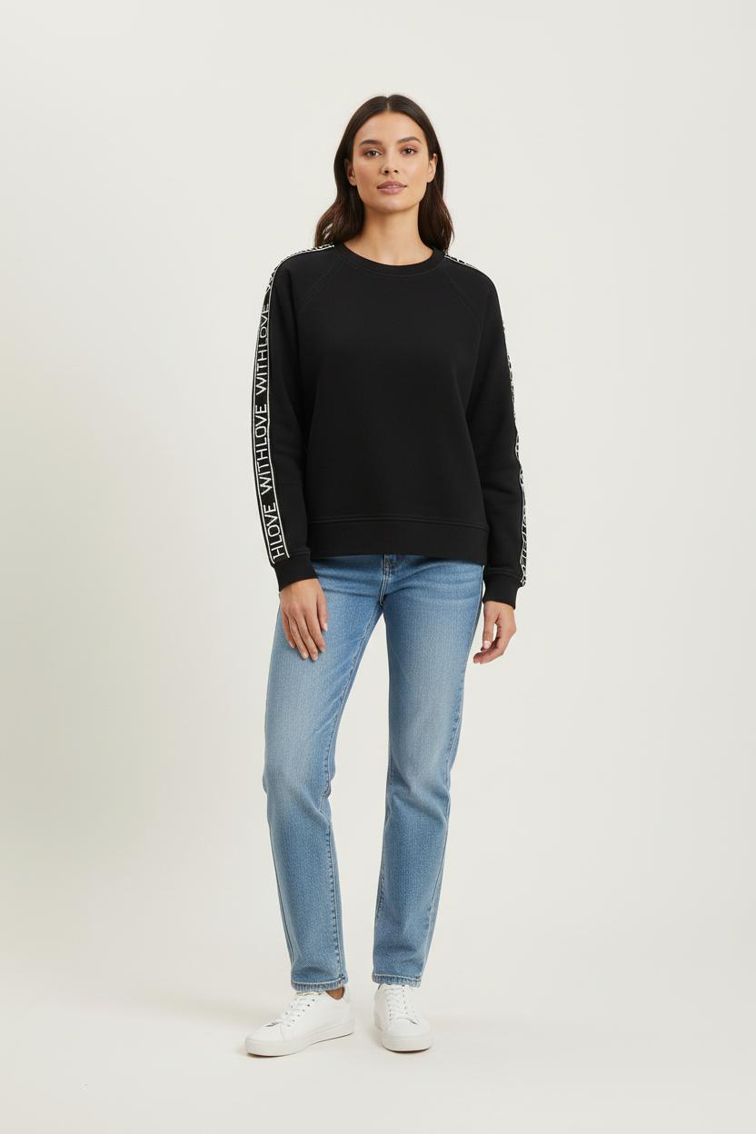 Sweat Noir et Blanc - Taille S/36