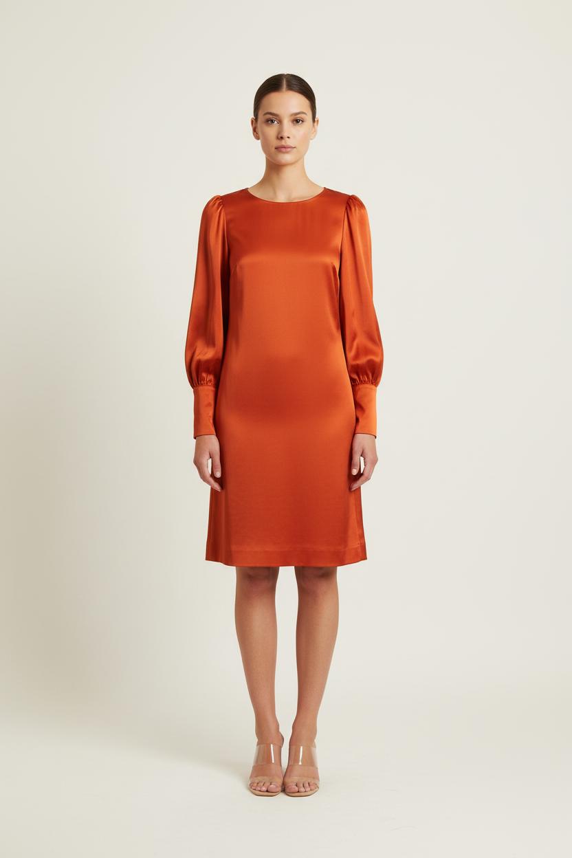 Robe Droite Bordeaux - Taille S/36