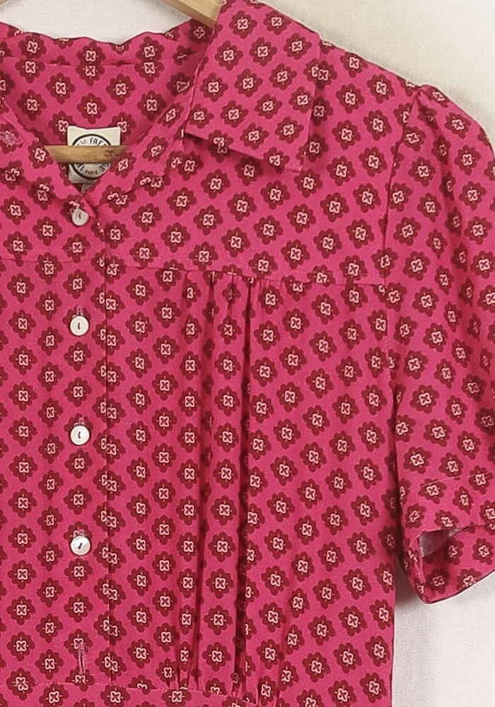 Robe Midi Rose - Taille S/36