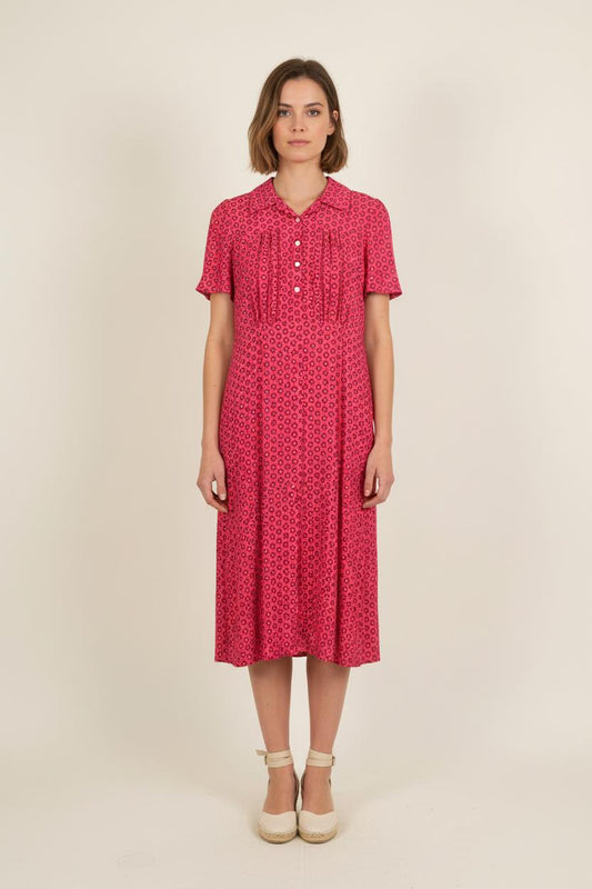 Robe Midi Rose - Taille S/36