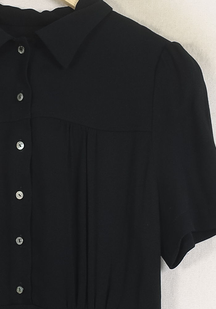 Robe Chemise Noire - Taille S/36
