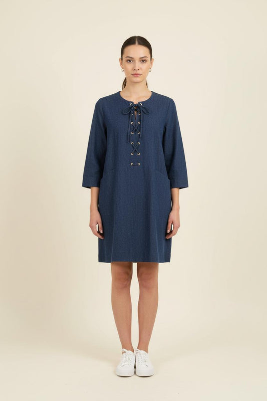 Robe Droite Bleue - Taille S/36