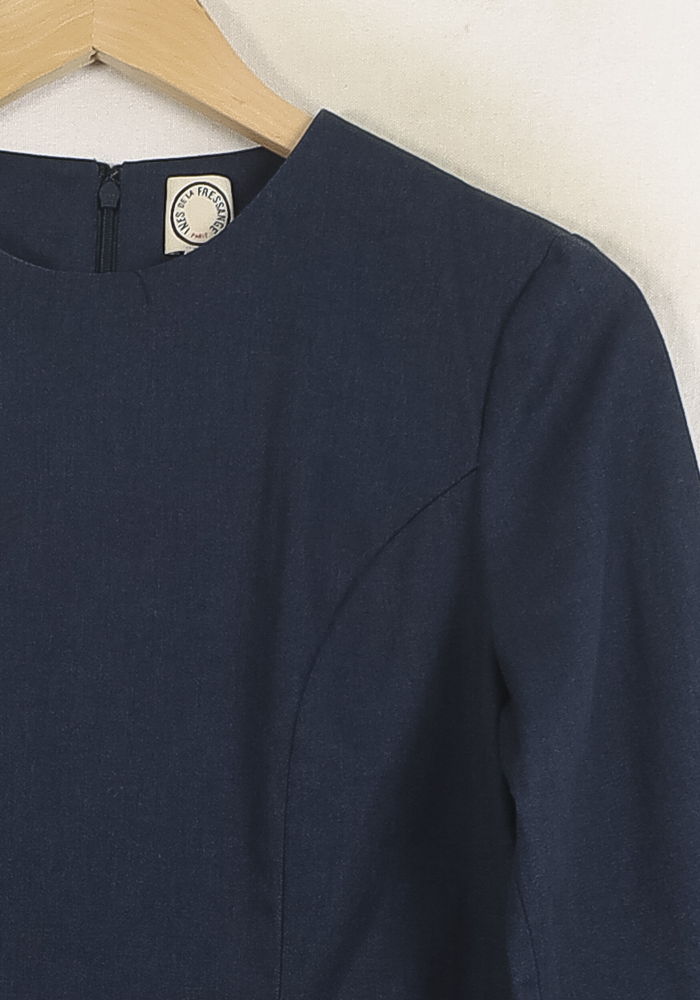 Robe Droite Bleue - Taille S/36