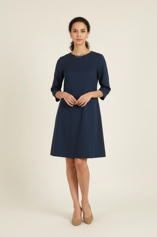 Robe Droite Bleue - Taille S/36