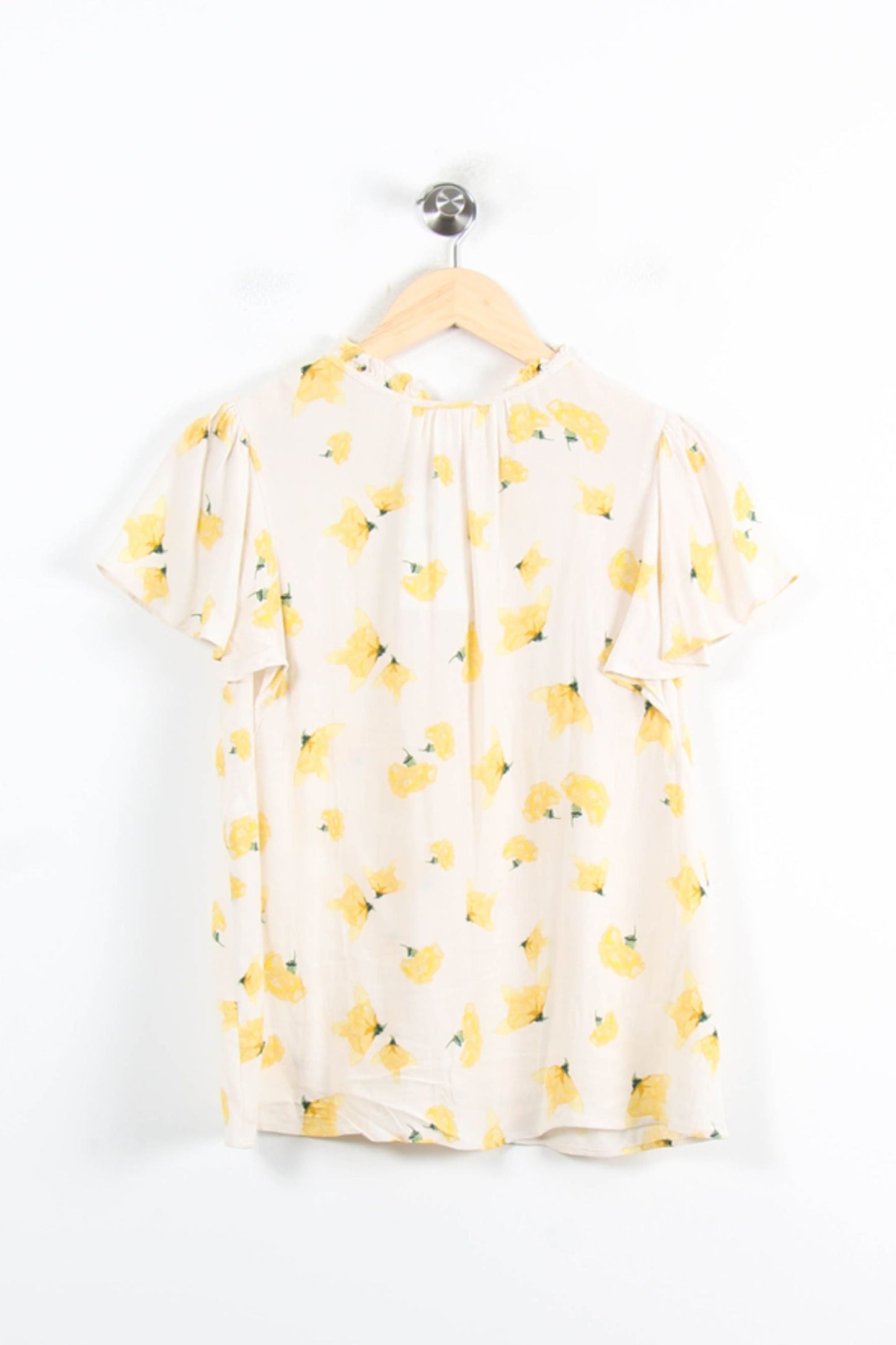Blouse Blanche et Jaune - Taille S/36