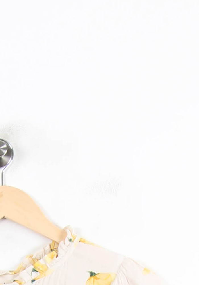 Blouse Blanche et Jaune - Taille S/36