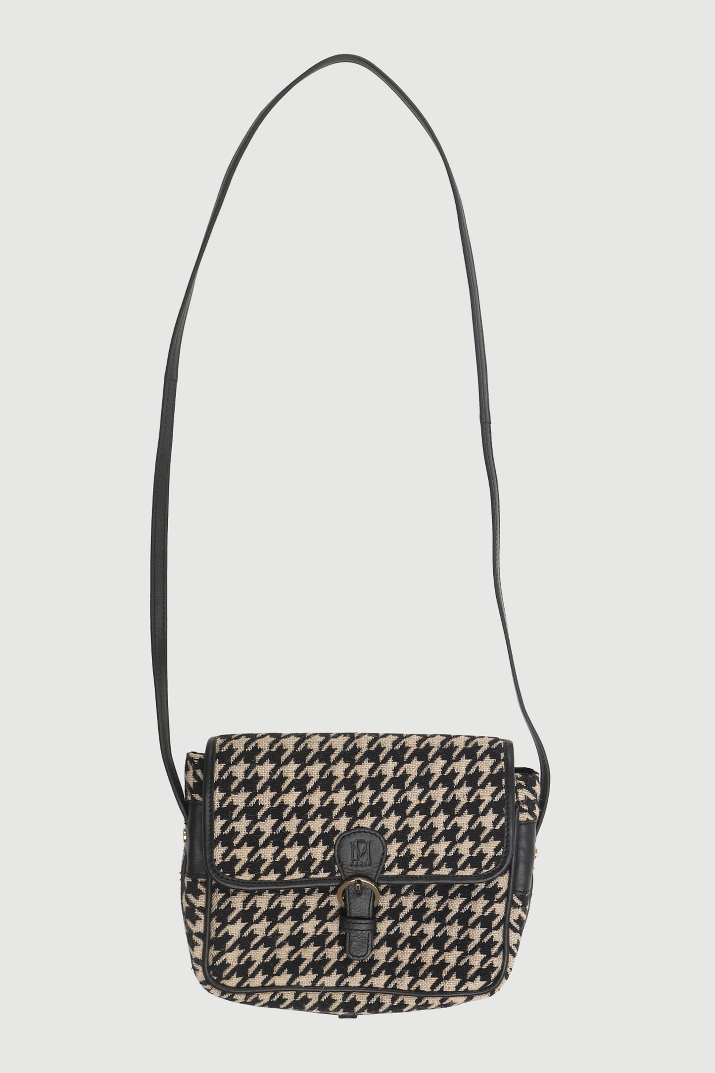 Sac Bandoulière Noir et Beige