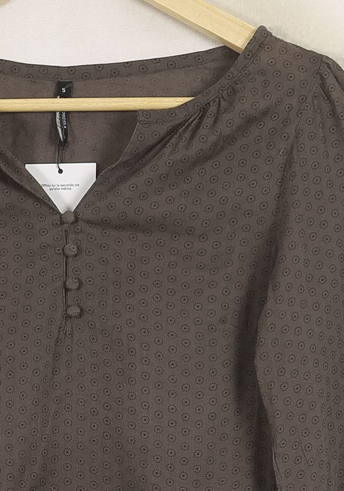 Blouse Marron - Taille S/36
