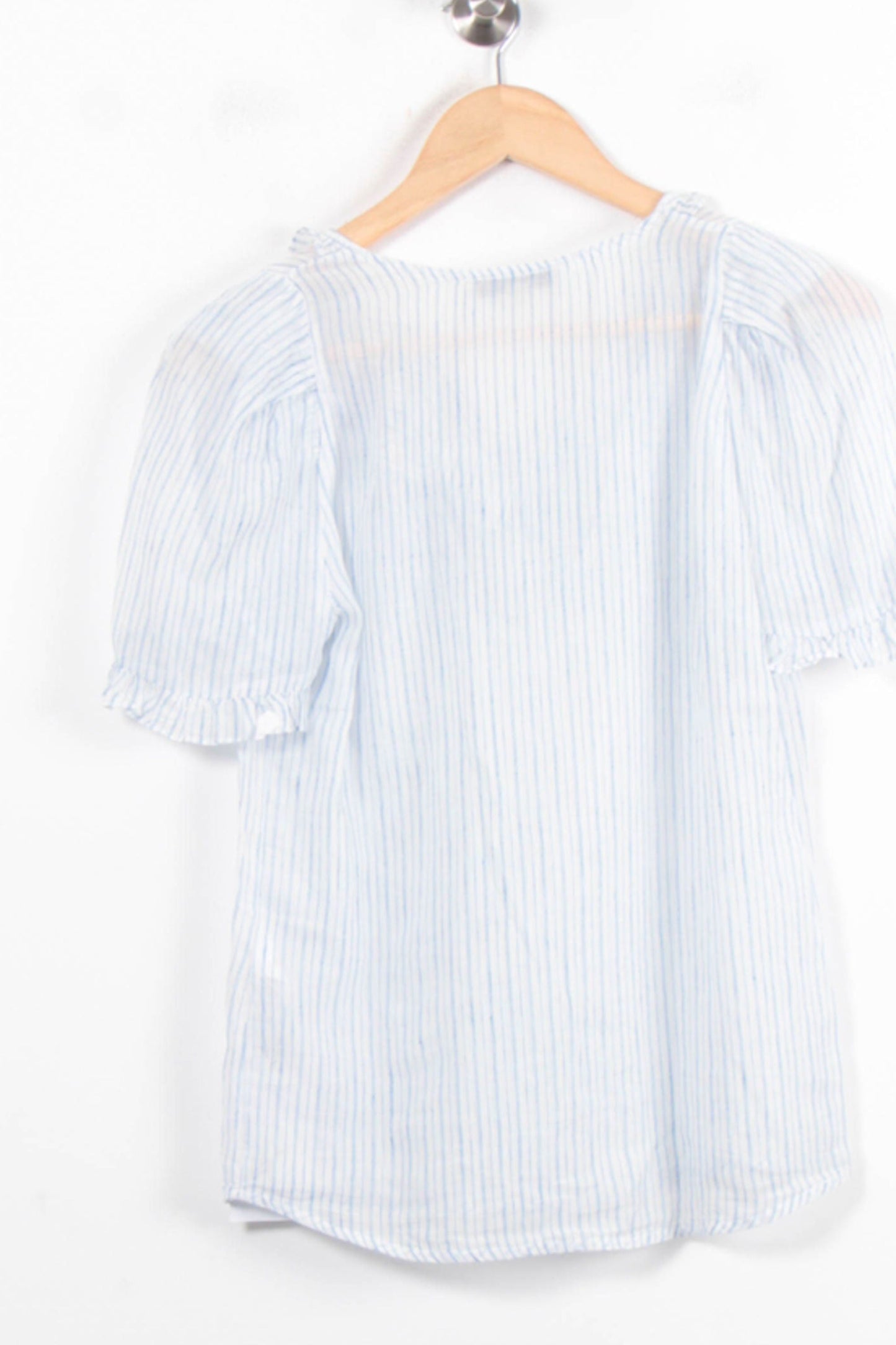 Blouse Blanche et Bleue - Taille S/36