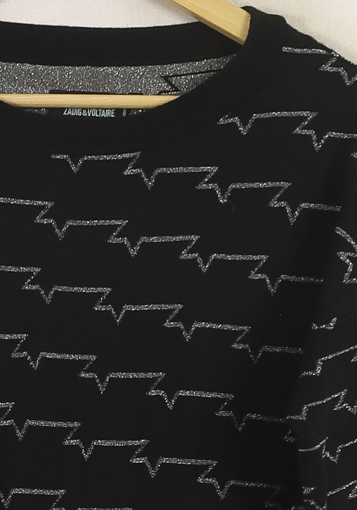 Sweat Noir et Gris - Taille XS/34