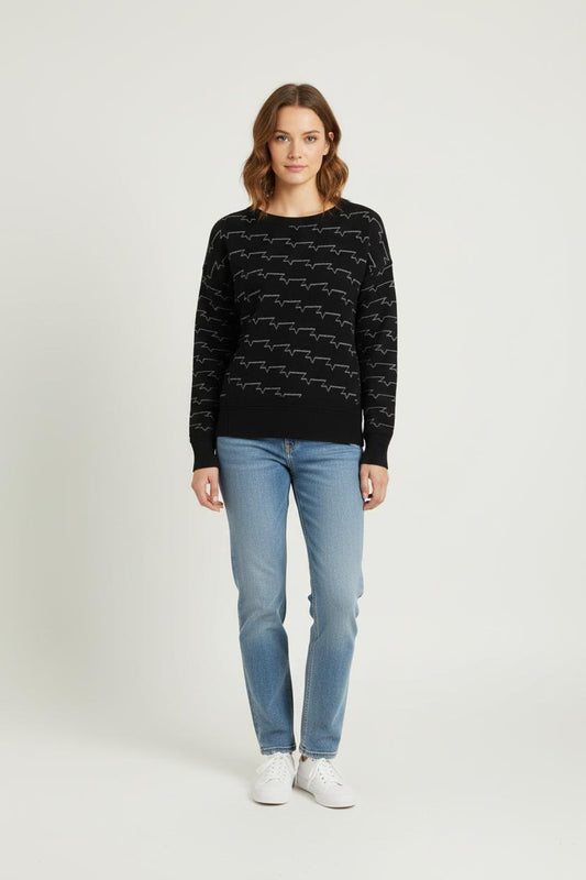 Sweat Noir et Gris - Taille XS/34