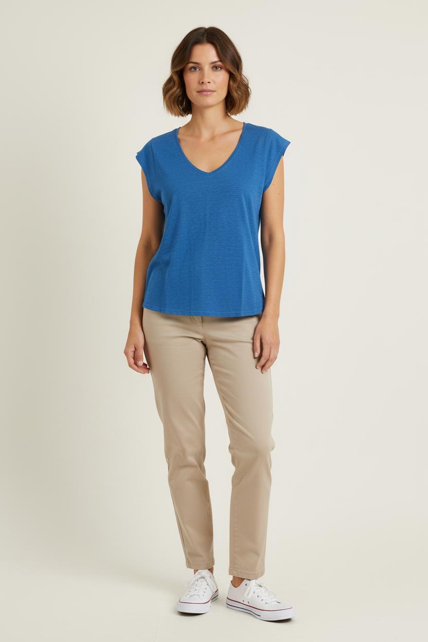 Tee-shirt Bleu - Taille S/36
