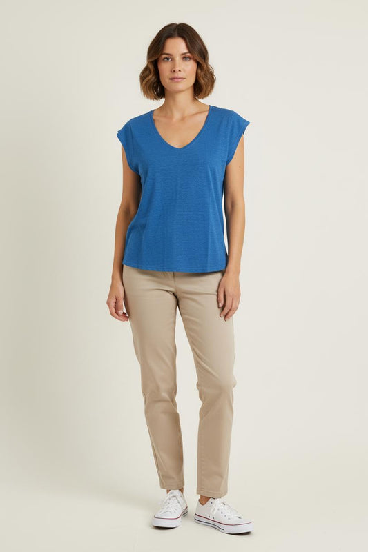 Tee-shirt Bleu - Taille S/36