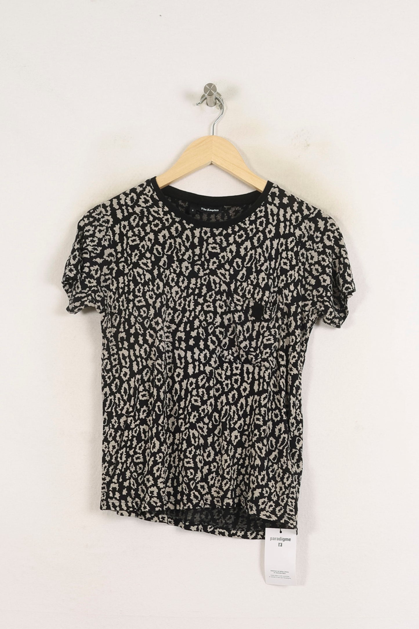 Tee-shirt Noir et Beige - Taille XS/34