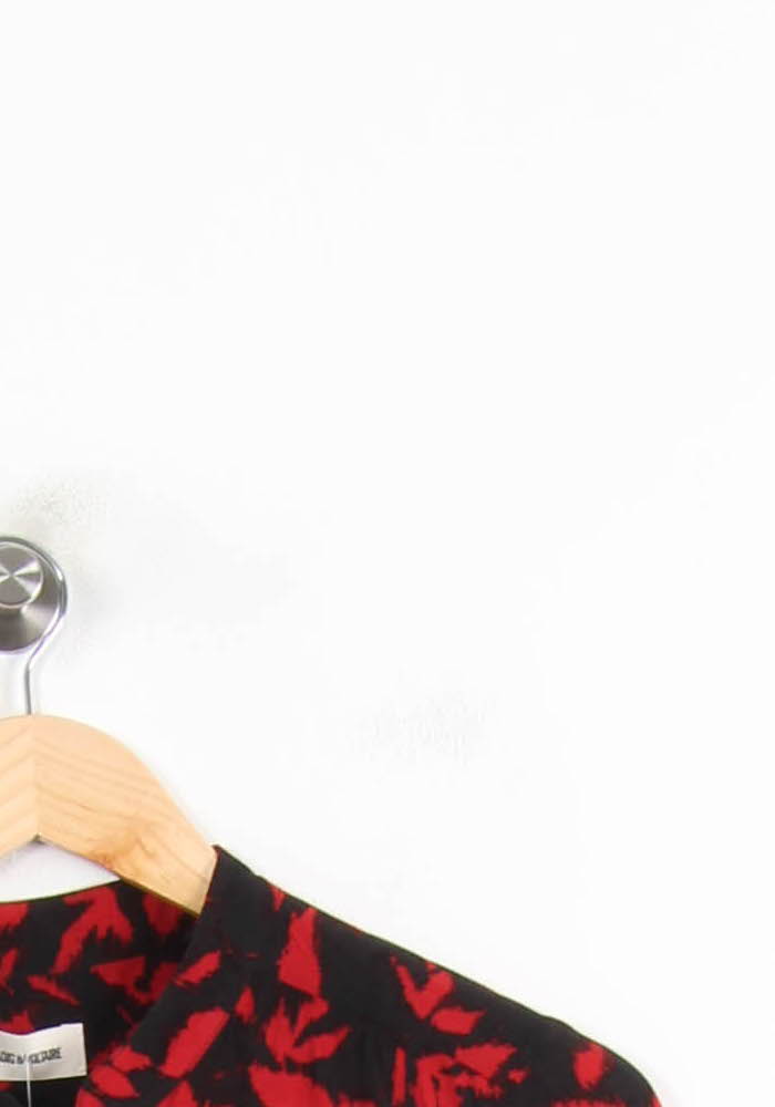 Blouse Noire et Rouge - Taille L/40