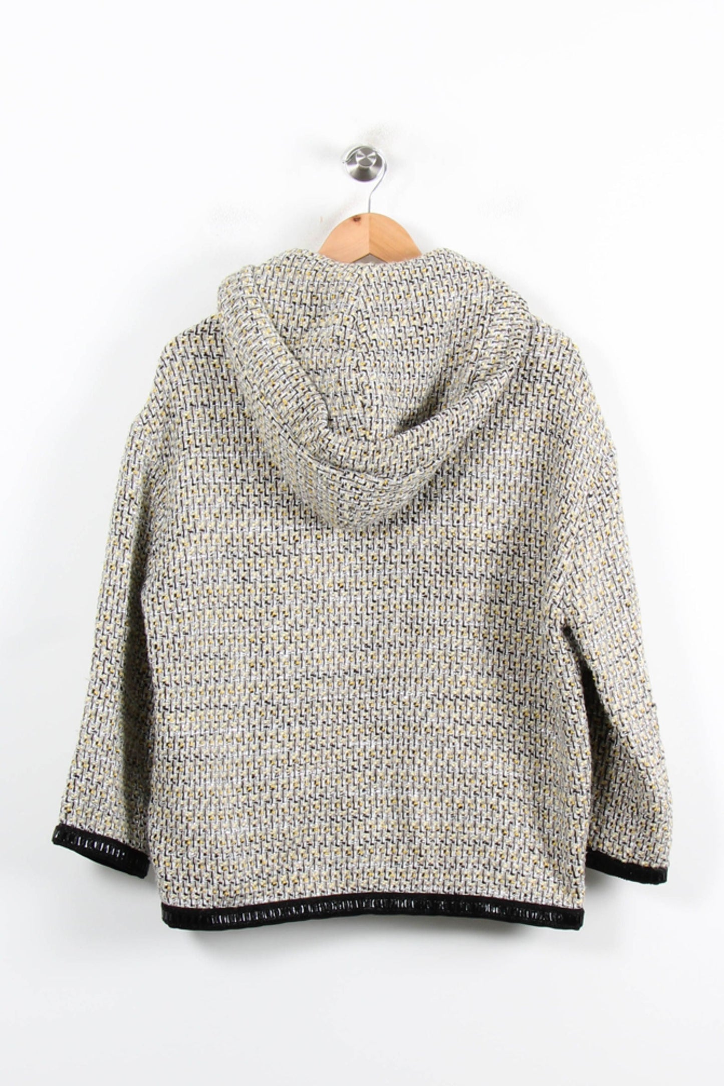 Veste en Laine Beige et Noir - Taille XS/34