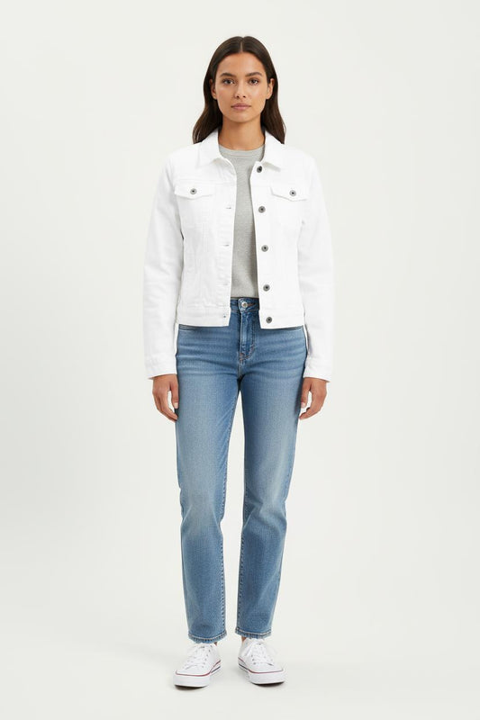 Veste et Jean Blanche - Taille M/38