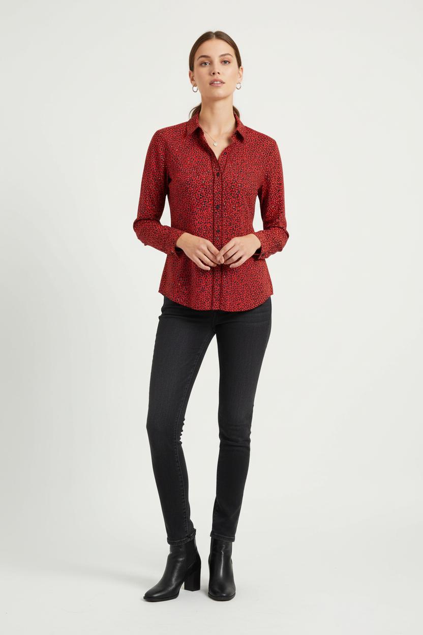 Chemise Rouge et Noire - Taille XL/42