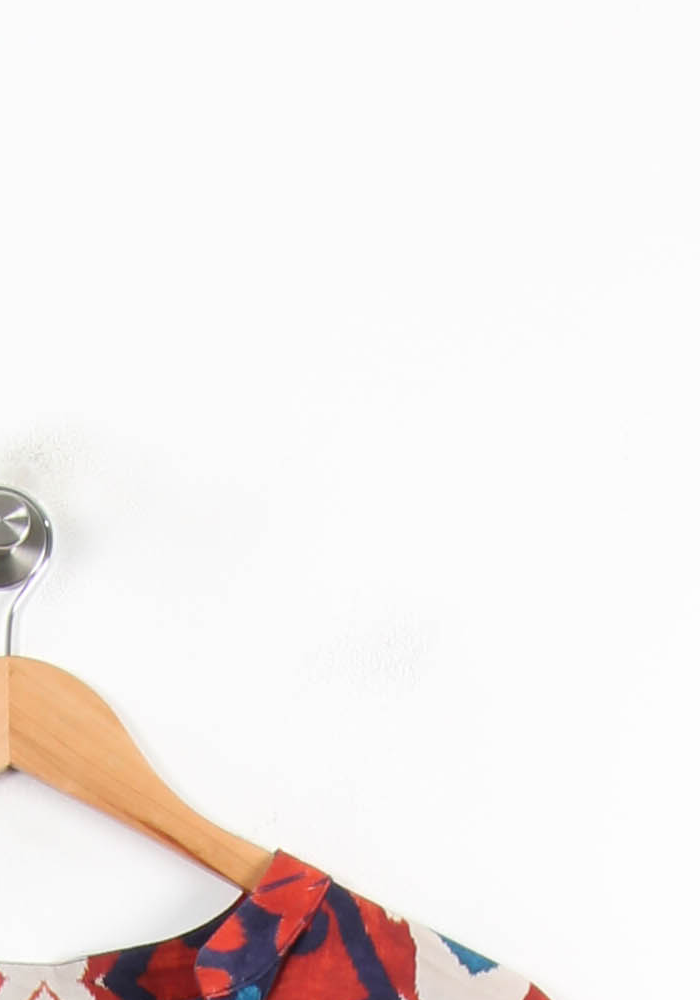 Blouse Rouge et Bleu - Taille L/40