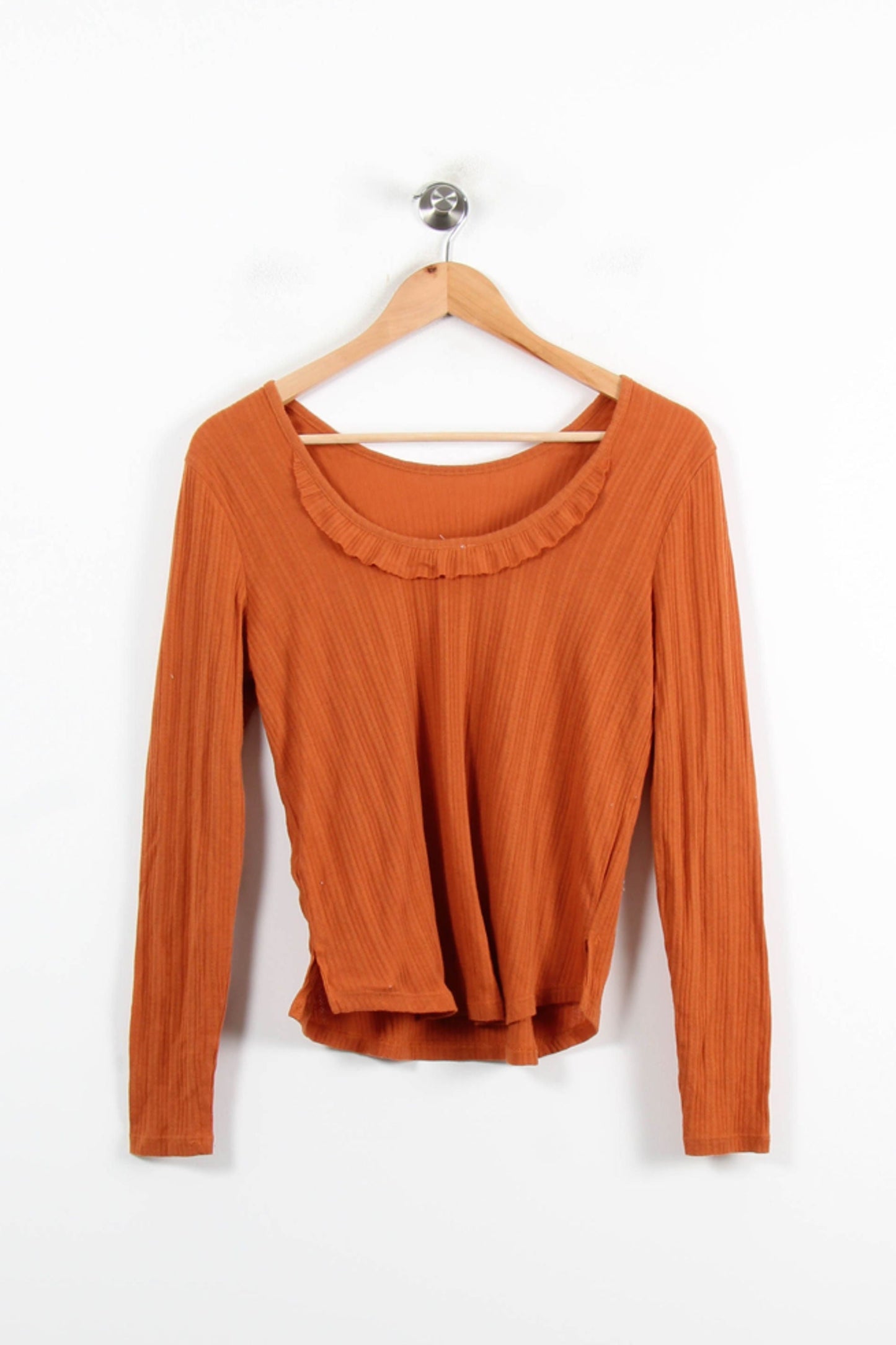 Tee-shirt Manches Longues Orange - Taille S/36