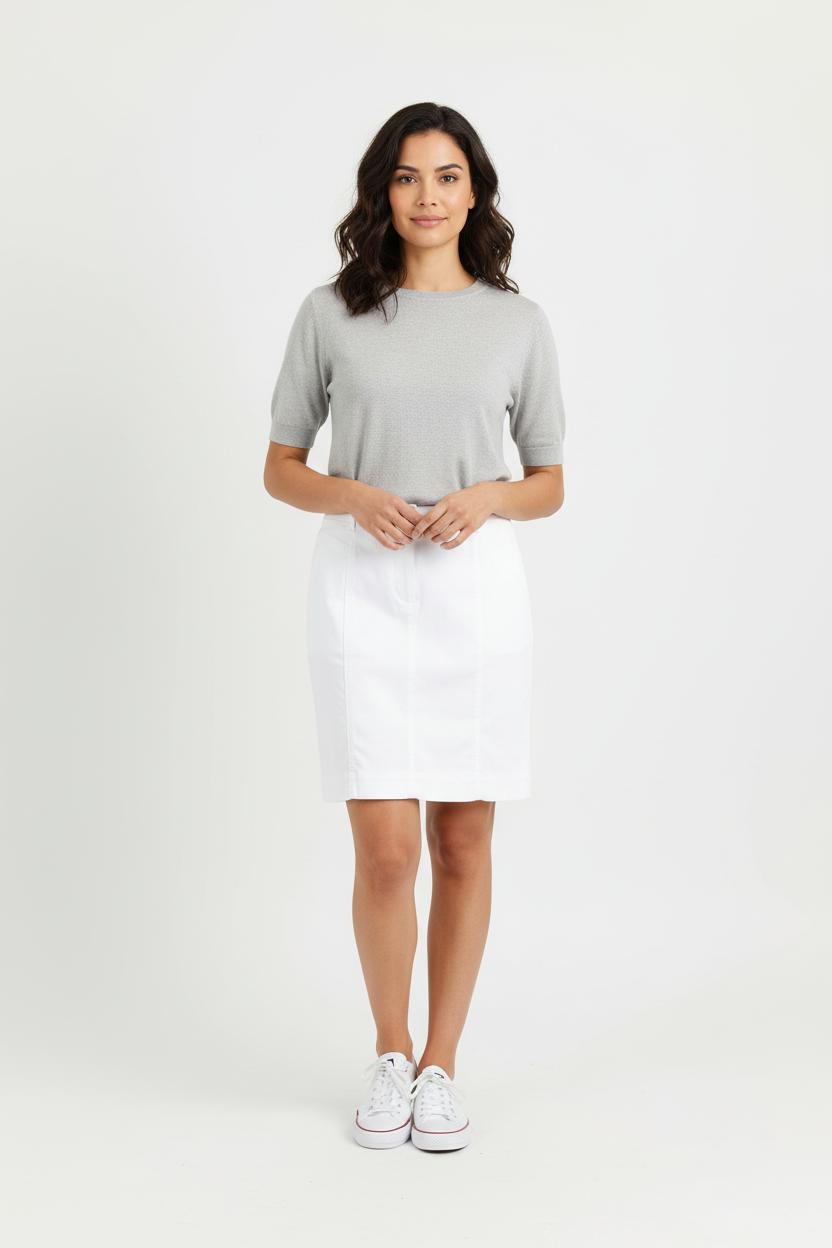 Jupe Courte Blanche - Taille M/38