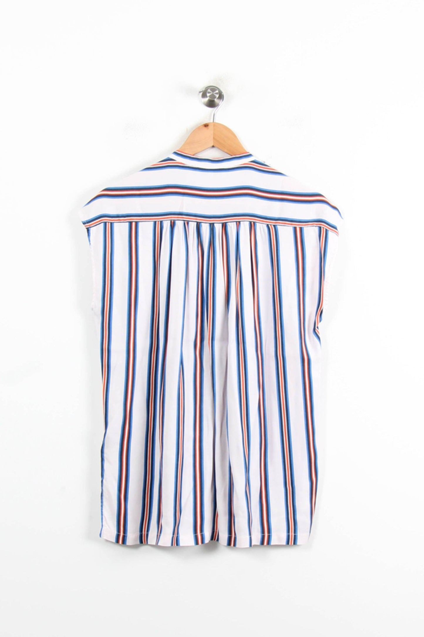 Chemise sans manches bleue et blanche - Taille S/36