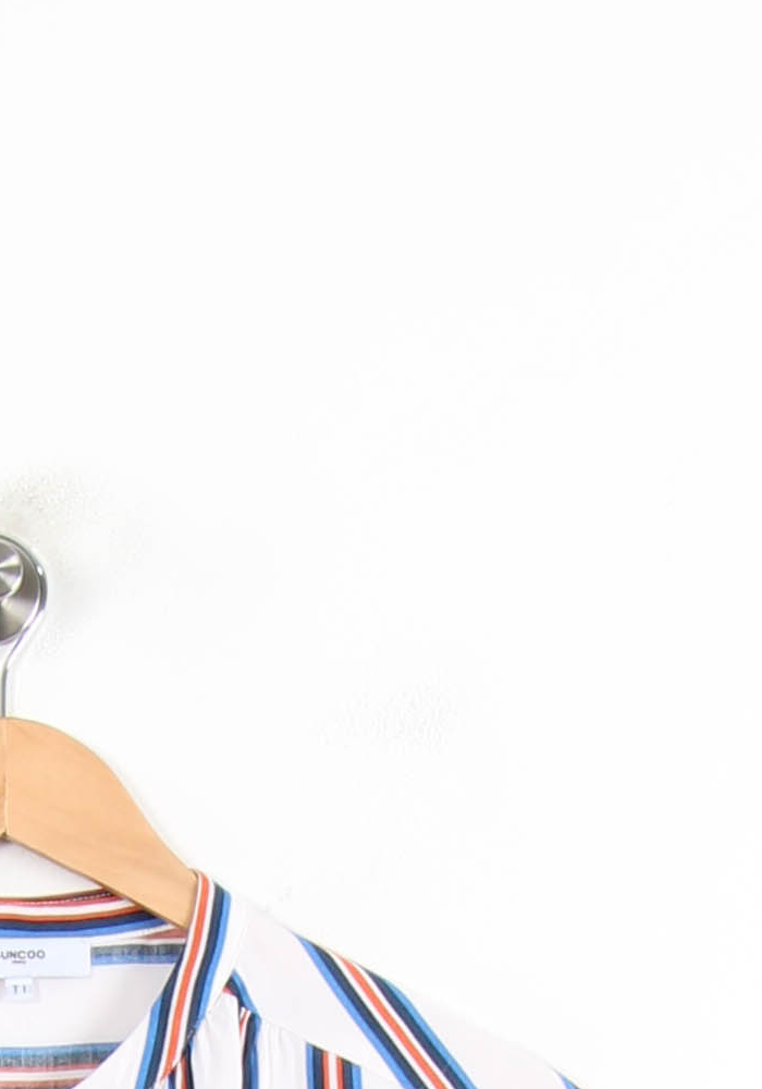 Chemise sans manches bleue et blanche - Taille S/36