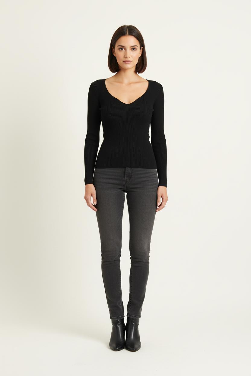 Pull Noir - Taille XS/34