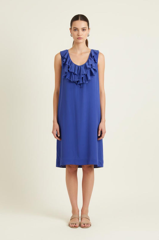 Robe Volantée Bleue - Taille M/38