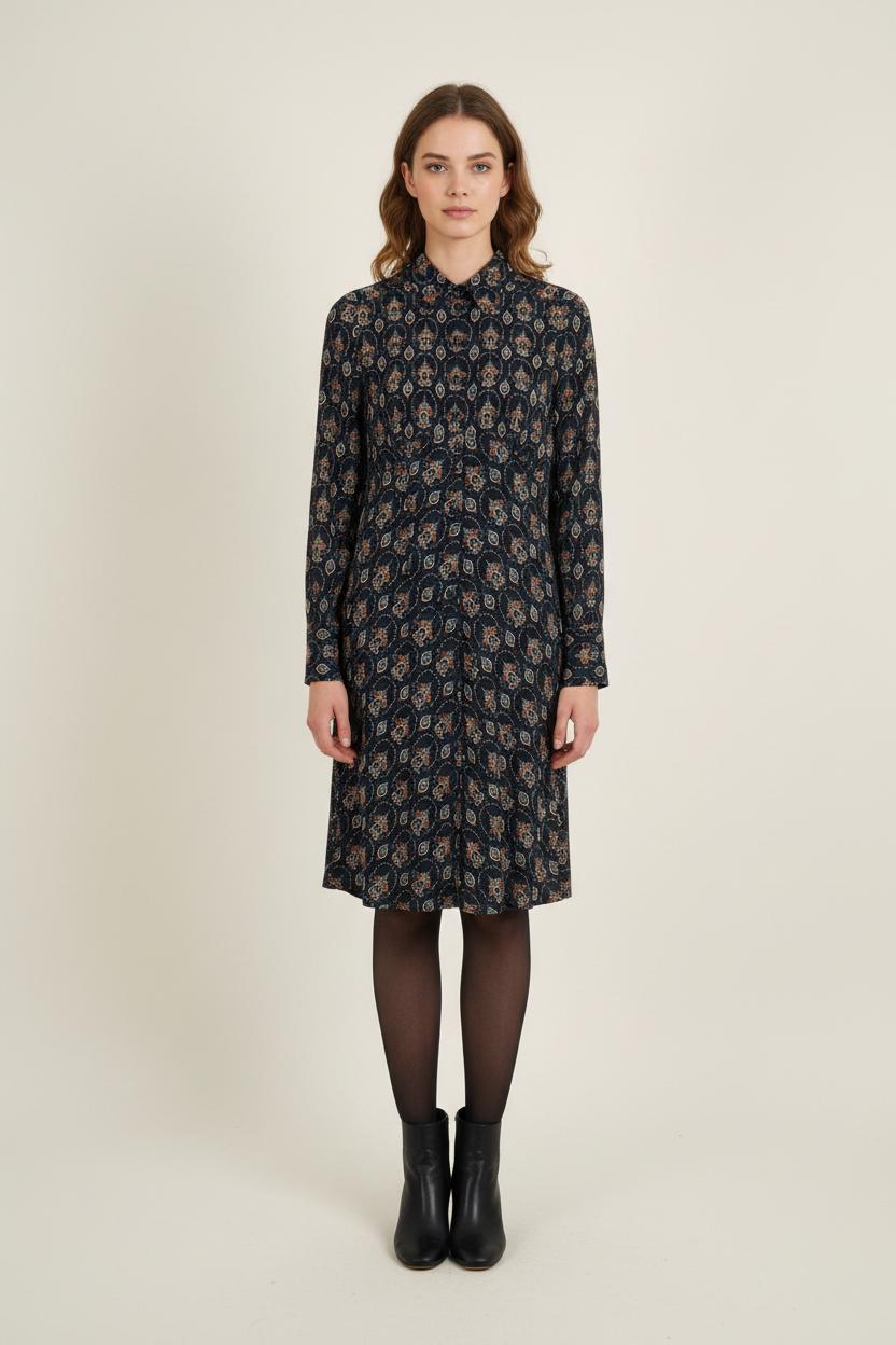 Robe Chemise Bleue - Taille S/36