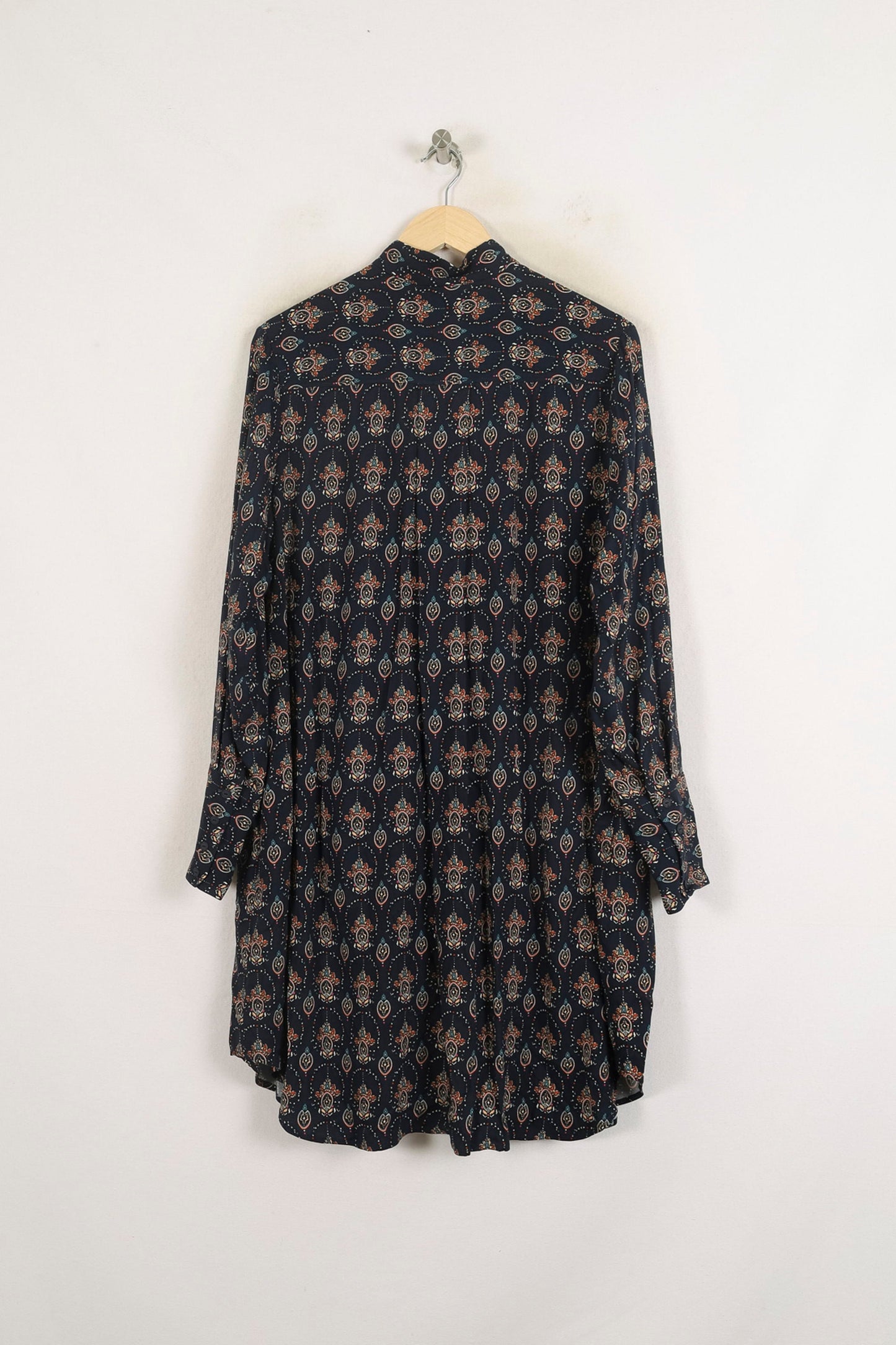 Robe Chemise Bleue et Orange - Taille S/36