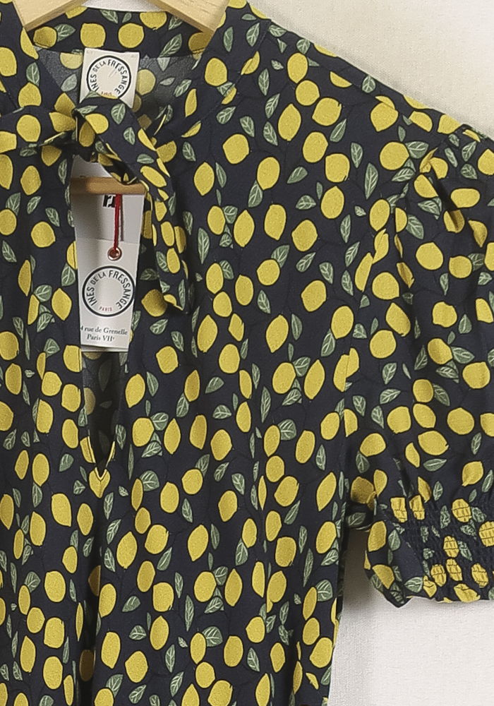 Robe Longue Bleue et Jaune - Taille S/36