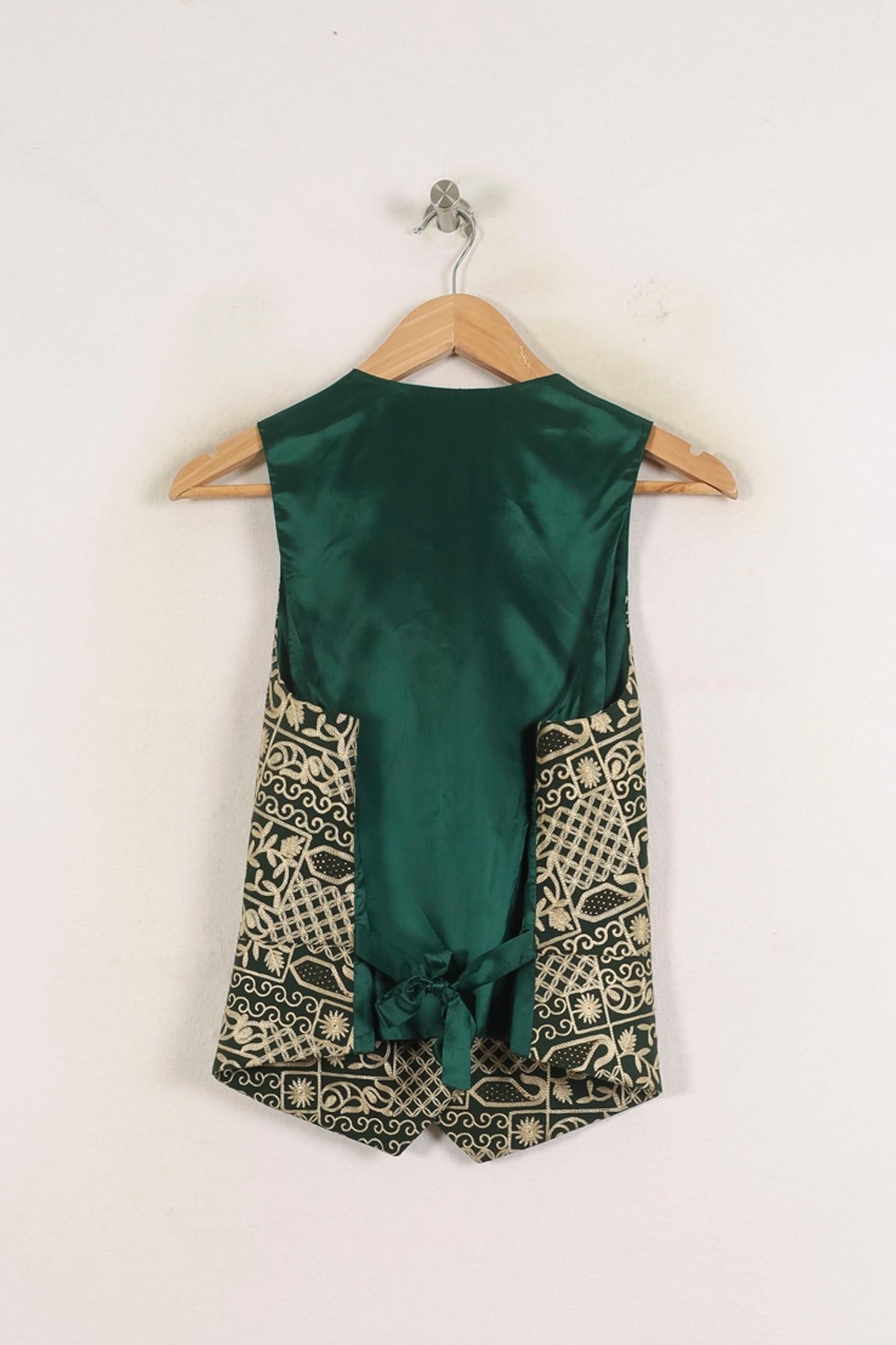 Gilet Vert et Beige - Taille S/36