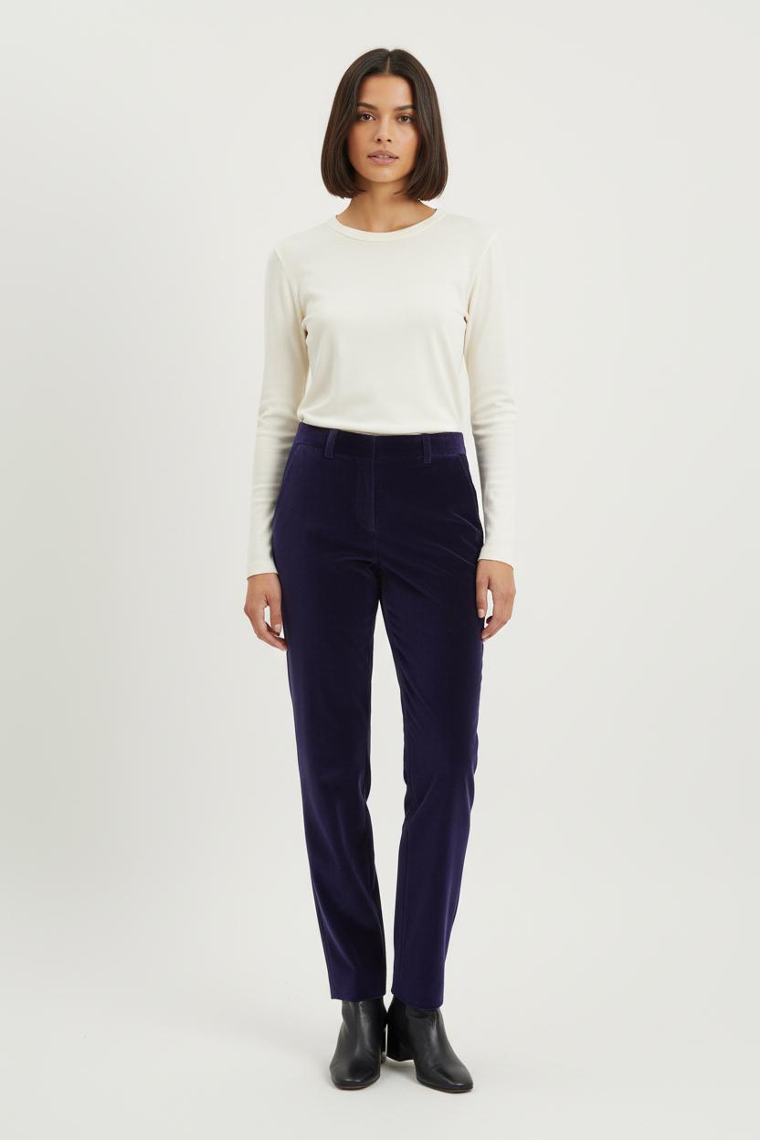 Pantalon Droit Violet - Taille S/36