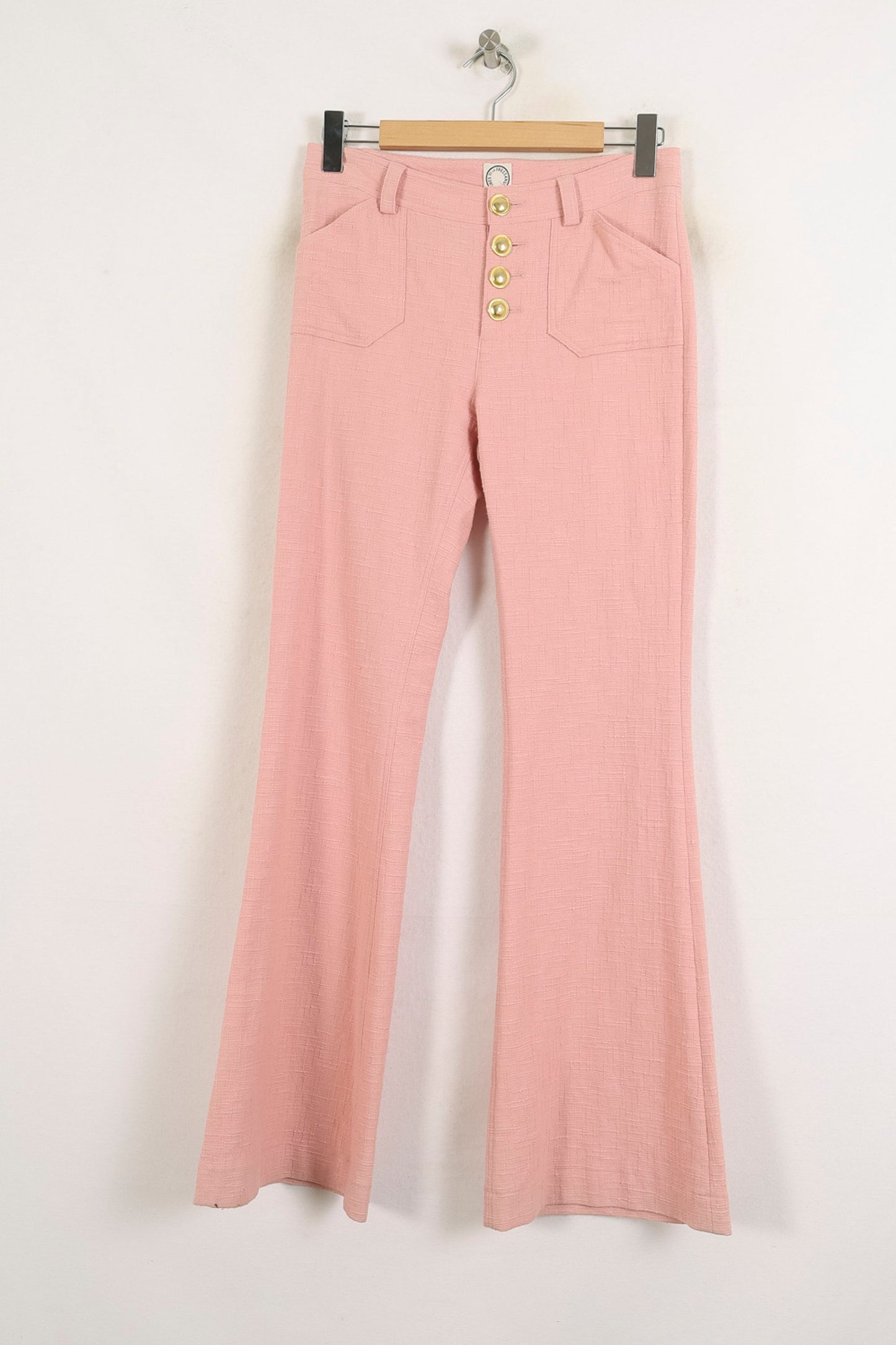 Pantalon Évasé Rose - Taille S/36