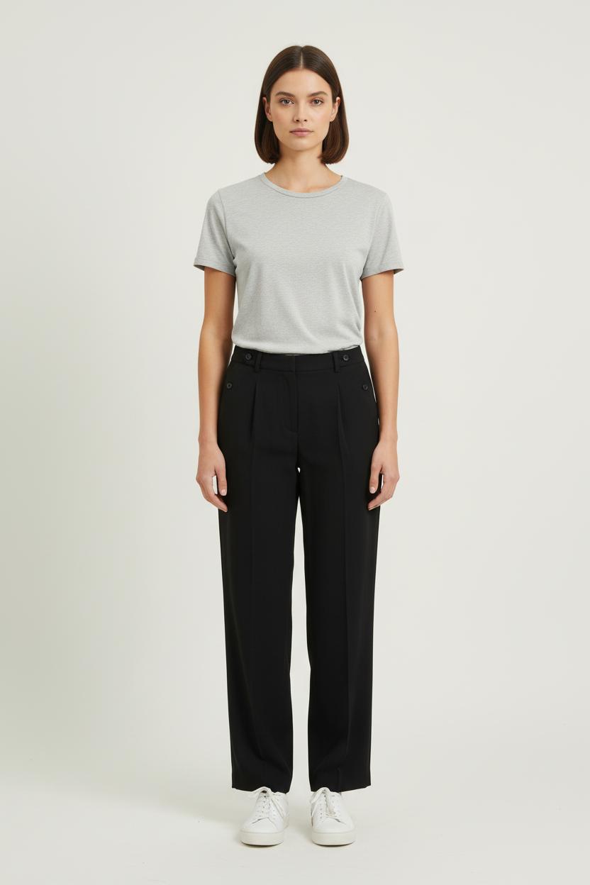 Pantalon Large Noir - Taille S/36